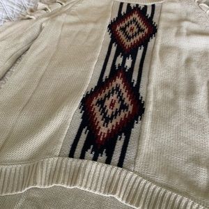 Tribal Sweater with sleeve slits